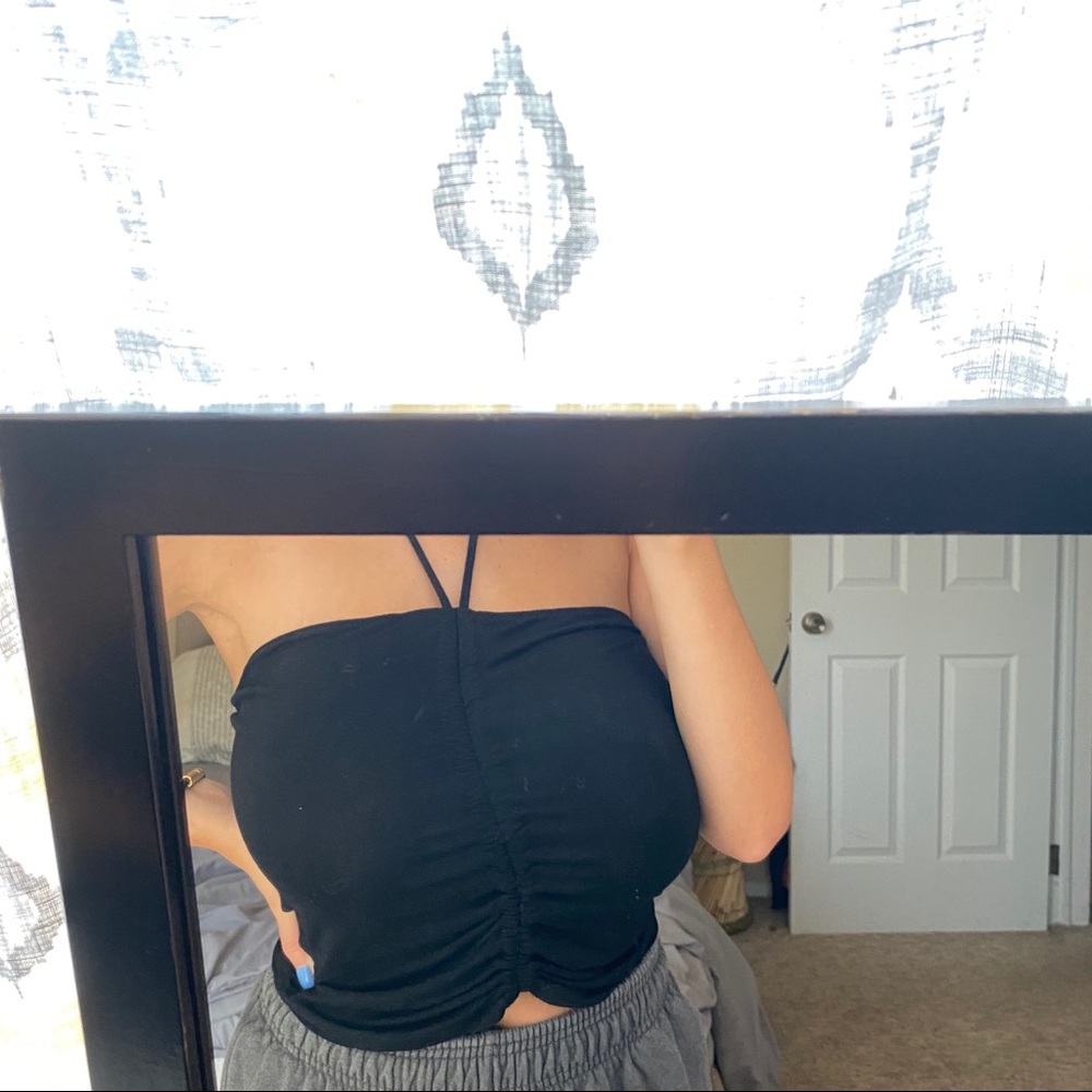 Ruched crop top